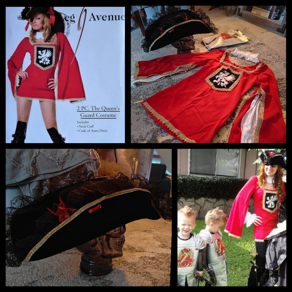 Vintage 2010 sexy Queen's Guard Costume with Hat size s/m